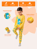 Conjunto Pijama Longo Bebe Menino Monstrinhos pijama