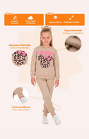 Conjunto Moletom Bebe  Menina Ursinhos Amigos