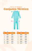 Conjunto Térmico Longo Azul Água-Menino