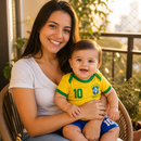 Body Bebê Copa do Mundo 2026 • Kit 2 Peças