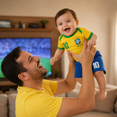 Body Bebê Copa do Mundo 2026 • Kit 2 Peças