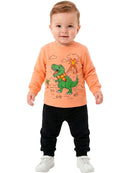 Conjunto Meia Estação Bebe Masculino Dino Vulcão