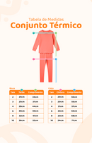 Kit Com 4 Peças(2 Conjuntos) Termicos Longo