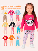 Kit Com 4 Peças (2 Conjunto) Meia Estação