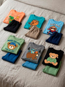 Conjunto Meia Estação Bebe Masculino Dino Vulcão