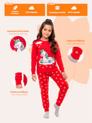 Pijama Longo Bebe Feminino Zebra