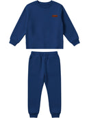 Conjunto Moletom Menino Bebe Monocromático Marinho