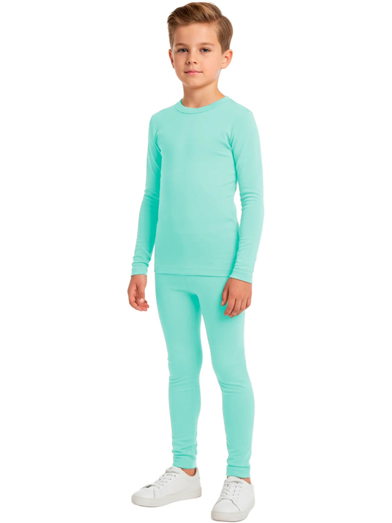 Conjunto Térmico Longo Azul Água-Menino