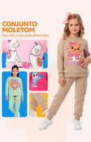 Kit Com 4 Peças (2 Conjuntos) Moletom