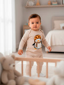 Conjunto Body e Calça Longo Suedini Pinguim 