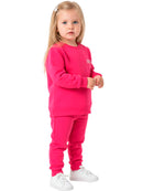 Conjunto Moletom Infantil Menina Monocromático Pink