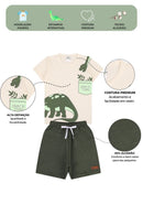 Conjunto Infantil Masculino Dinossauro