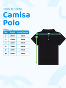 Camisa Gola Polo Infantil Menino Marinho (Liso)