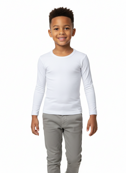 Blusa Térmica Infantil Menino Branco
