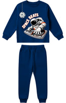 Conjunto Moletom Infantil Menino Space Beats Marinho