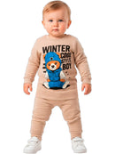 Conjunto Moletom Bebe Menino Urso Winter