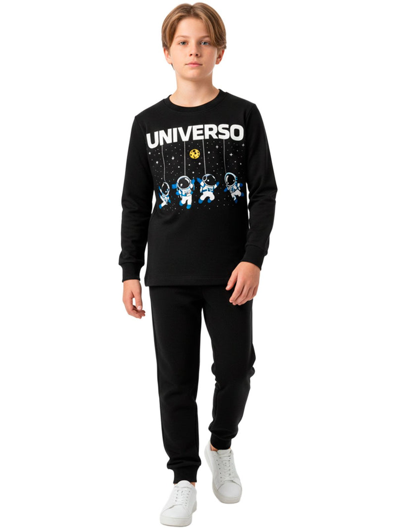 Conjunto Moletom Infantil Menino Universo