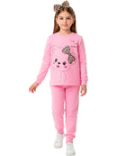 Conjunto Moletom Infantil Menina Ursinha Chique