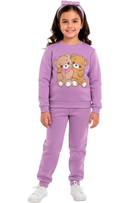 Conjunto Moletom Bebe  Menina Ursinhos Amigos