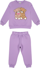 Conjunto Moletom Bebe  Menina Ursinhos Amigos