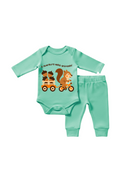 Conjunto Body e Calça Longo Suedini Esquilo Na Bike