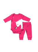 Conjunto Body e Calça Longo Suedini Urso Polar