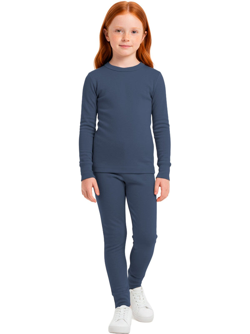 Conjunto Térmico Longo Marinho-Menina