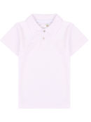 Camisa Gola Polo Infantil Menino Branco (Liso)
