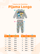 Conjunto Pijama Longo Bebe Menino Monstrinhos pijama