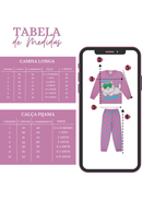 Pijama Longo Infantil Feminino Gatinho