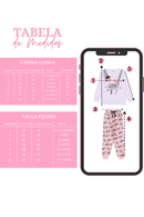Pijama Longo Bebe Feminino Zebra