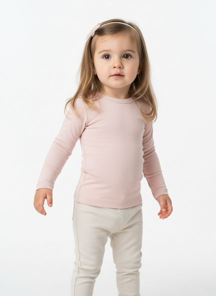 Blusa Térmica Bebê Menina Rosa BB